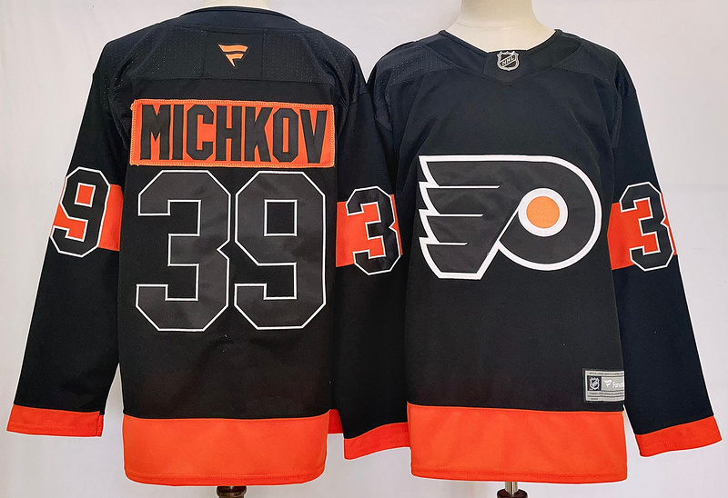 Men's Philadelphia Flyers Matvei Michkov #39 Black Jersey